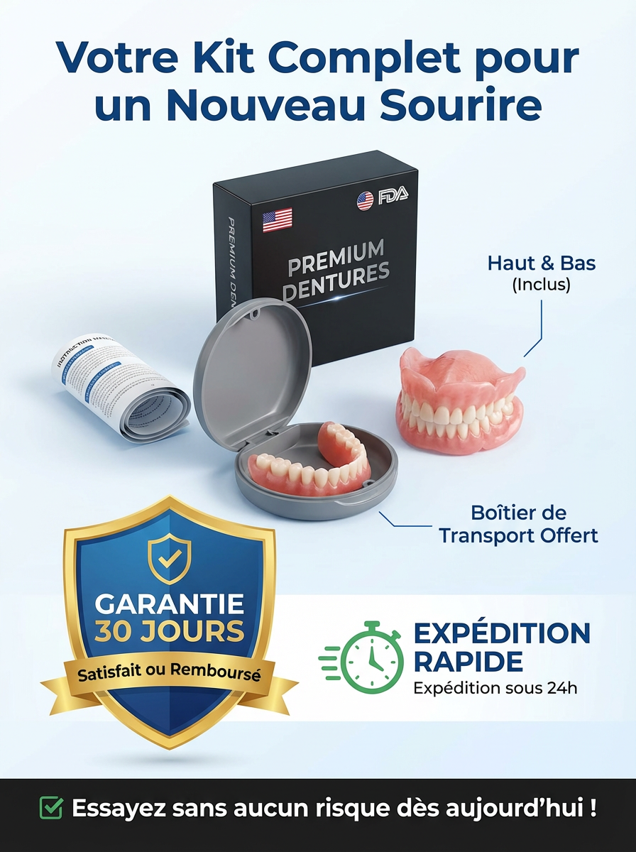 ⭐Transformez votre sourire en 30 secondes : La Prothèse en Silicone Souple n°1 en France