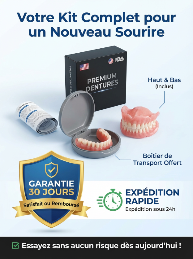 ⭐Transformez votre sourire en 30 secondes : La Prothèse en Silicone Souple n°1 en France