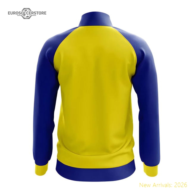 Barbados Concept Football Track Jacket (Yellow)-Vantage Point Soccer