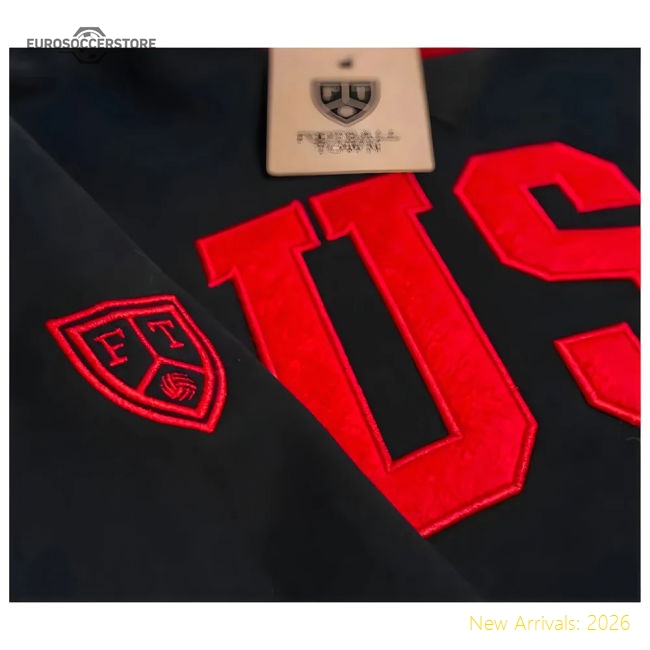 USA Retro Football Sweatshirt (Black)-Vantage Point Soccer