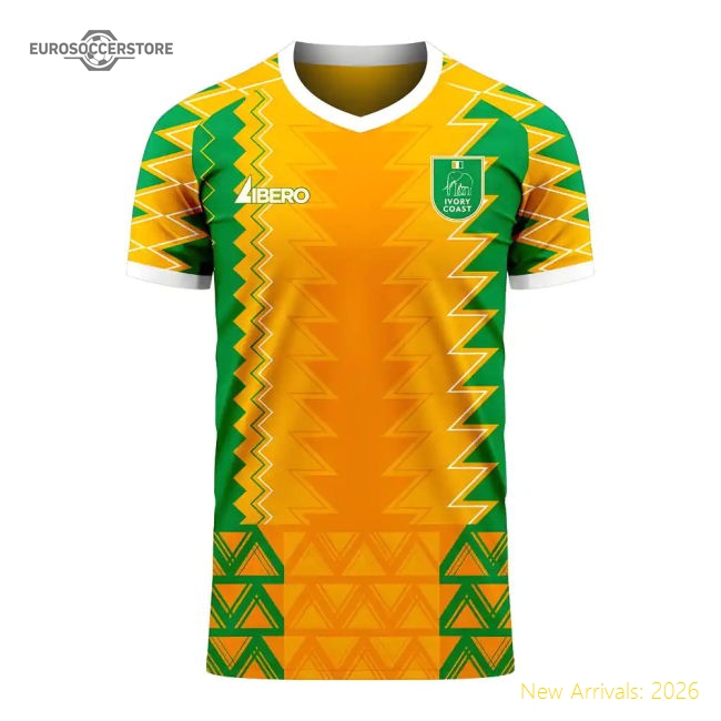 Ivory Coast 2025-2026 Home Concept Football Kit (Libero) (DROGBA 11)-Vantage Point Soccer