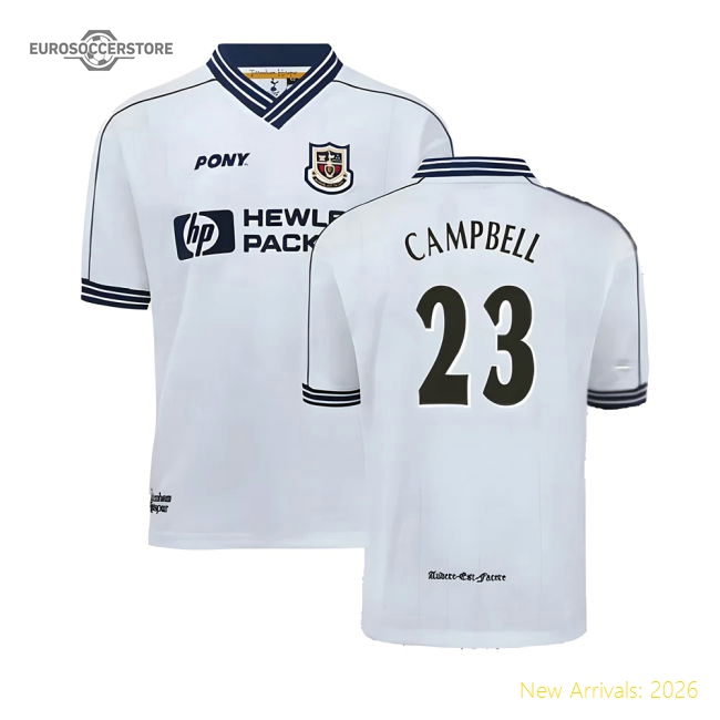 1997-1999 Tottenham Home Pony Retro Shirt (Campbell 23)-Vantage Point Soccer