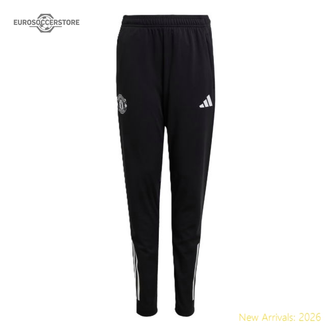 2025-2026 Man Utd Training Pants (Black) - Kids-Vantage Point Soccer