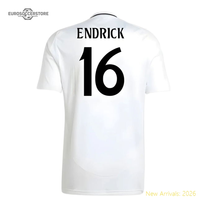 2024-2025 Real Madrid Home Shirt (Endrick 16)-Vantage Point Soccer