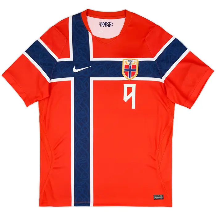 Norway 2026 World Cup Home Jersey ( Haaland #9) - Viking-Inspired Soccer Shirt