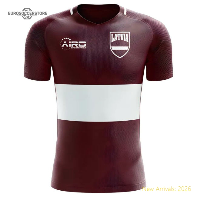 2025-2026 Latvia Home Concept Football Shirt - Baby-Vantage Point Soccer