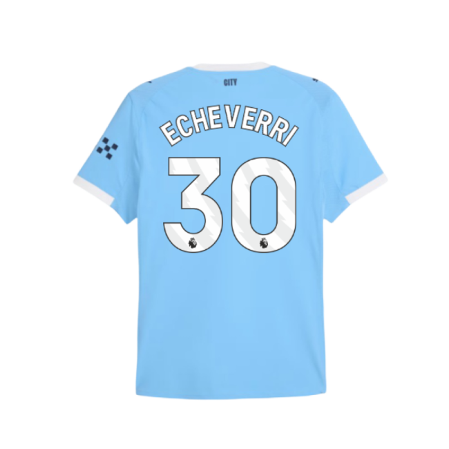 2025-2026 Man City Authentic Home Shirt (Echeverri 30)-Vantage Point Soccer