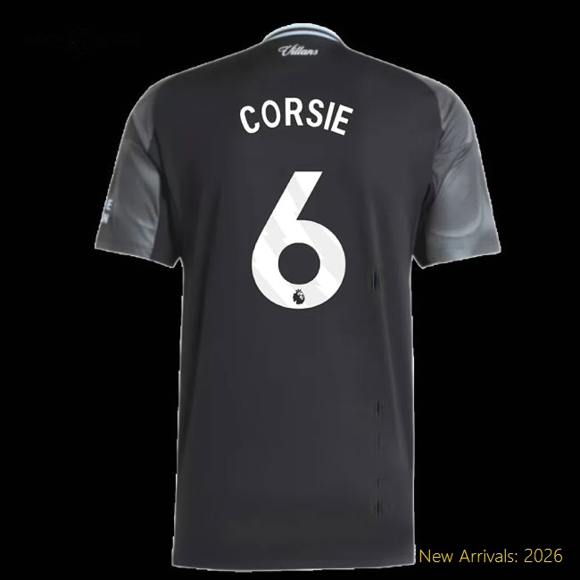 2025-2026 Aston Villa Away Shirt (Corsie 6)-Vantage Point Soccer