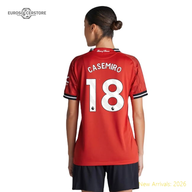 2025-2026 Man Utd Authentic Home Shirt (Womens) (Casemiro 18)-Vantage Point Soccer