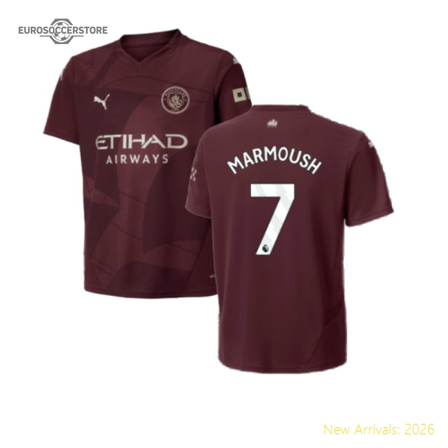 2024-2025 Man City Third Shirt (Kids) (Marmoush 7)-Vantage Point Soccer