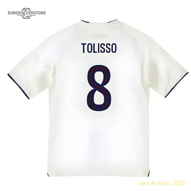 2025-2026 Olympique Lyon Home Shirt (Kids) (Tolisso 8)-Vantage Point Soccer