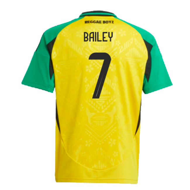 2024-2025 Jamaica Home Shirt (Kids) (Bailey 7)-Vantage Point Soccer