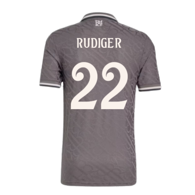 2024-2025 Real Madrid Third Shirt (Rudiger 22)-Vantage Point Soccer