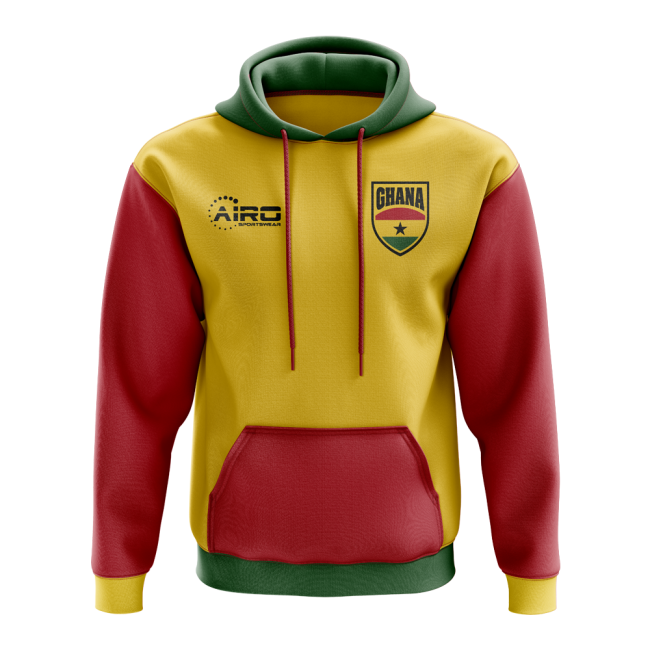 Ghana Concept Country Football Hoody (Yellow)-Vantage Point Soccer