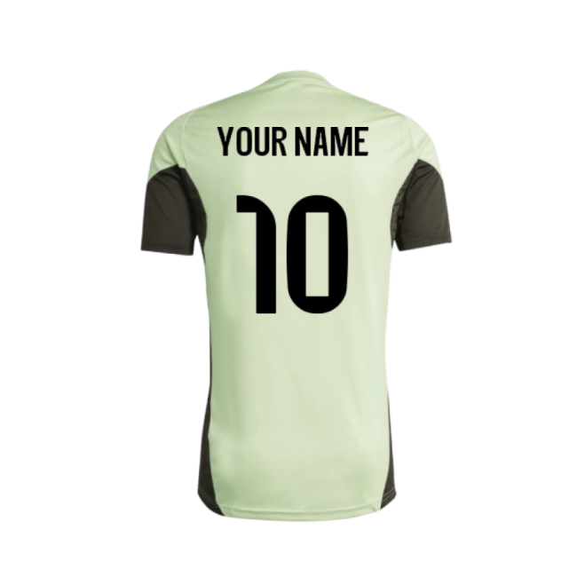 2025-2026 Real Madrid Training Tee (Almost Lime) - Kids (Your Name)-Vantage Point Soccer