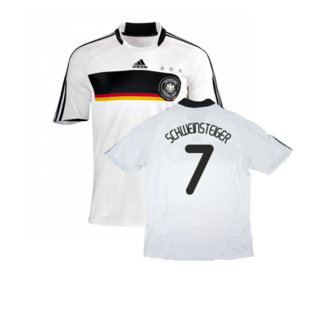 Germany 2008-09 Home Shirt ((Good) S) (SCHWEINSTEIGER 7)-Vantage Point Soccer
