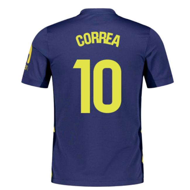 2025-2026 Atletico Madrid Away Shirt (Correa 10)-Vantage Point Soccer