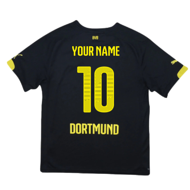 Borussia Dortmund 2014-16 Away Shirt ((Excellent) S) (Your Name)-Vantage Point Soccer