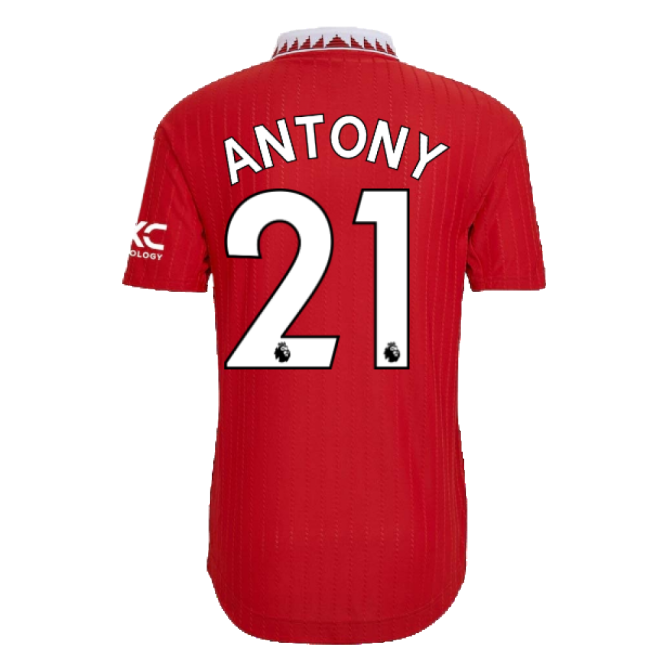 2022-2023 Man Utd Authentic Home Shirt (ANTONY 21)-Vantage Point Soccer