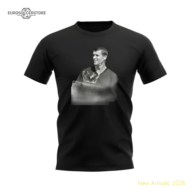 Roy Keane Manchester United Legend T-Shirt (Black)-Vantage Point Soccer