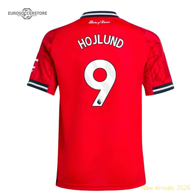 2025-2026 Man Utd Home Shirt (Kids) (Hojlund 9)-Vantage Point Soccer