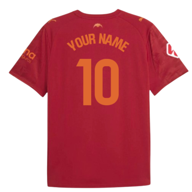 2025-2026 Valencia Away Shirt (Kids) (Your Name)-Vantage Point Soccer