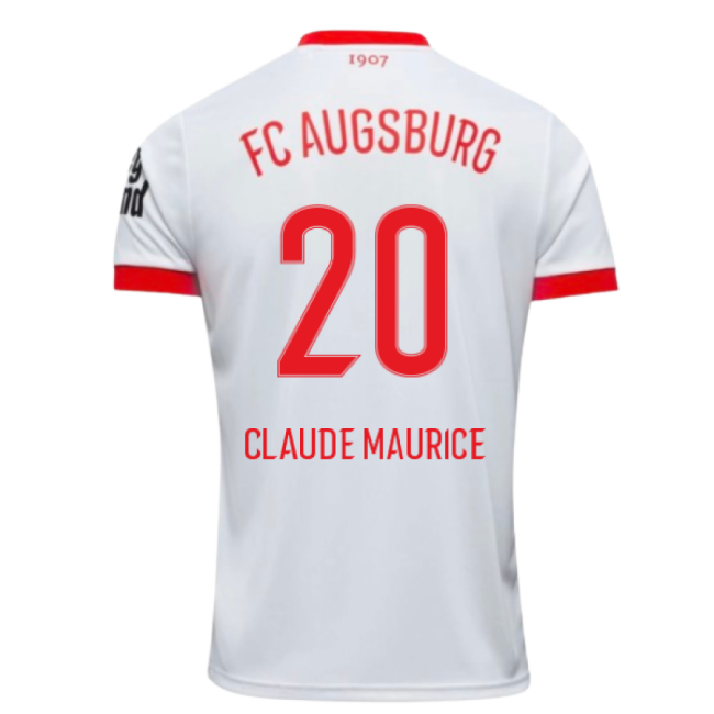 2025-2026 FC Augsburg Home Shirt (Claude Maurice 20)-Vantage Point Soccer