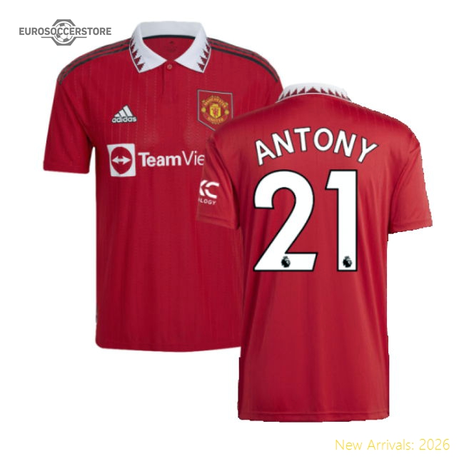 2022-2023 Man Utd Home Shirt (ANTONY 21)-Vantage Point Soccer