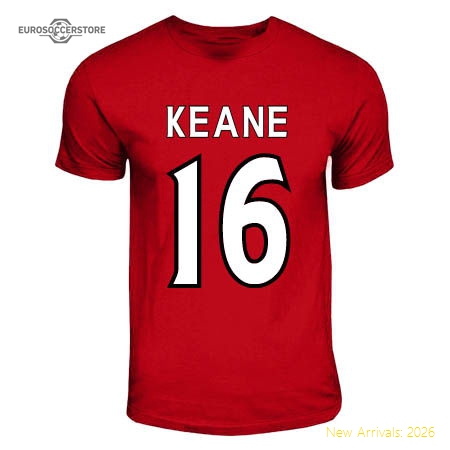 Roy Keane Manchester United Hero T-shirt (red)-Vantage Point Soccer
