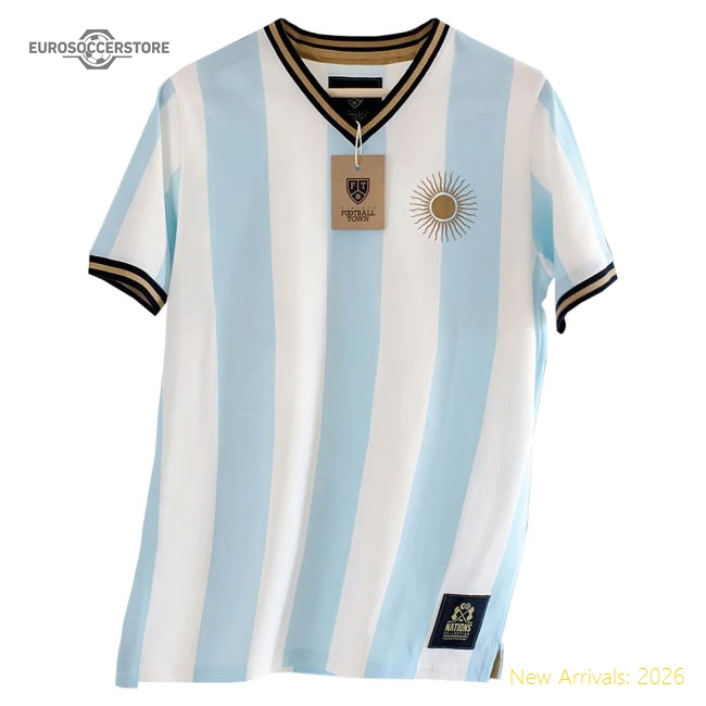 Vintage Argentina Home Soccer Jersey-Vantage Point Soccer