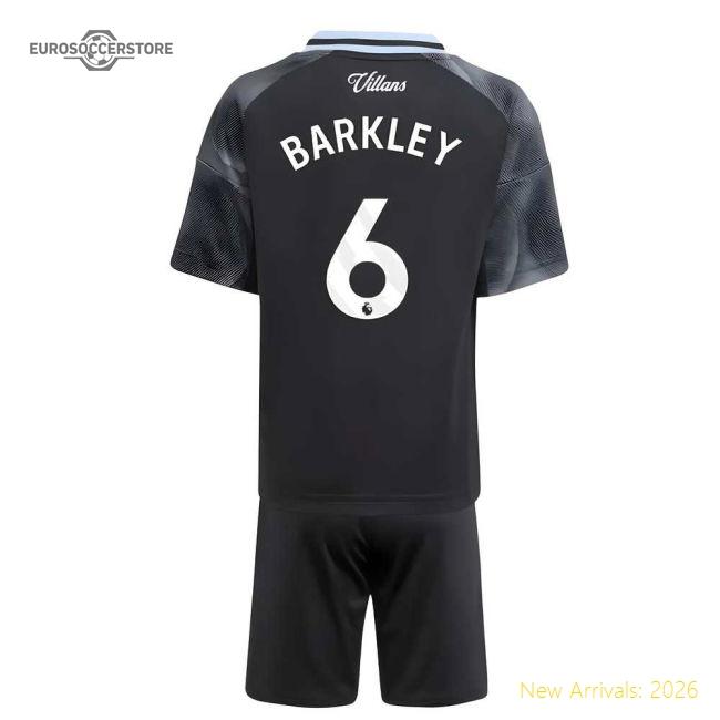 2025-2026 Aston Villa Away Mini Kit (Barkley 6)-Vantage Point Soccer
