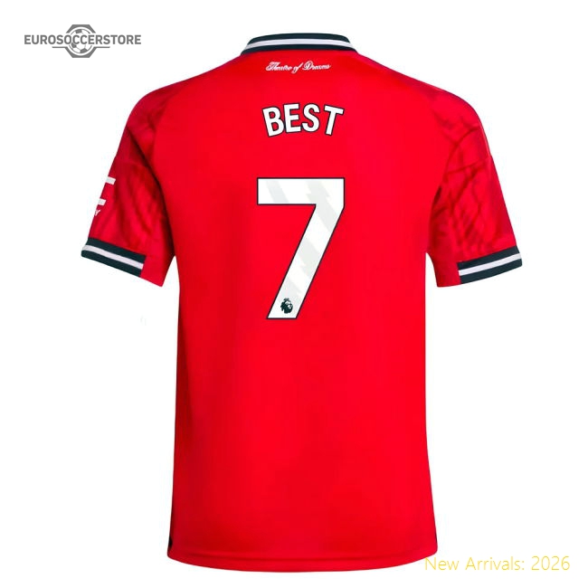 2025-2026 Man Utd Home Shirt (Kids) (Best 7)-Vantage Point Soccer