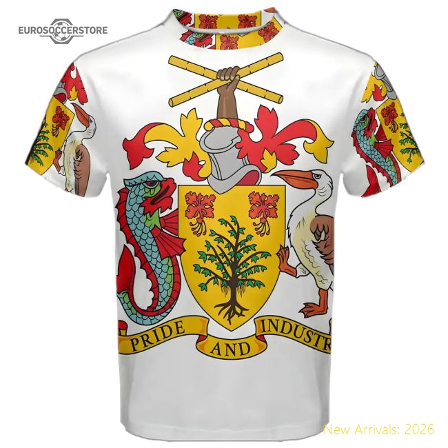 Barbados Coat of Arms Sublimated Sports Jersey-Vantage Point Soccer