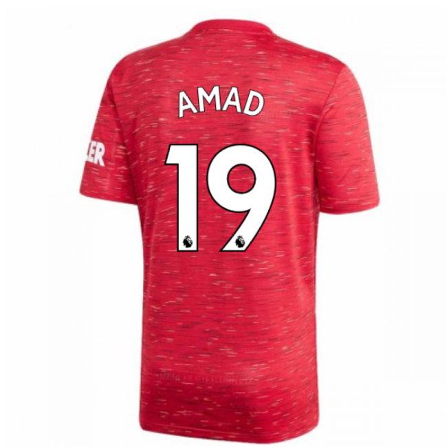 2020-2021 Man Utd Adidas Home Football Shirt (Kids) (Amad 19)-Vantage Point Soccer