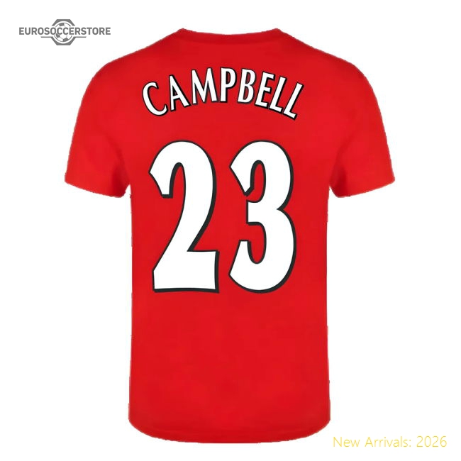 The Invincibles 49 Unbeaten T-Shirt (Red) (CAMPBELL 23)-Vantage Point Soccer
