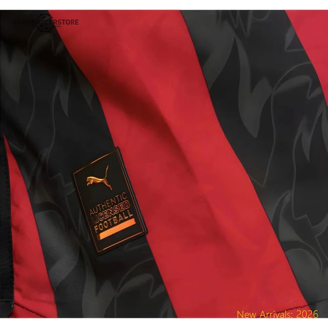 2025-2026 AC Milan Authentic Home Shirt-Vantage Point Soccer