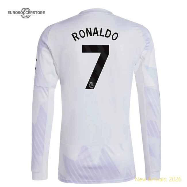 2025-2026 Man Utd Long Sleeve Away Shirt (Ronaldo 7)-Vantage Point Soccer