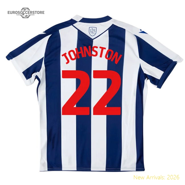 2025-2026 West Brom WBA Home Shirt - Kids (Johnston 22)-Vantage Point Soccer