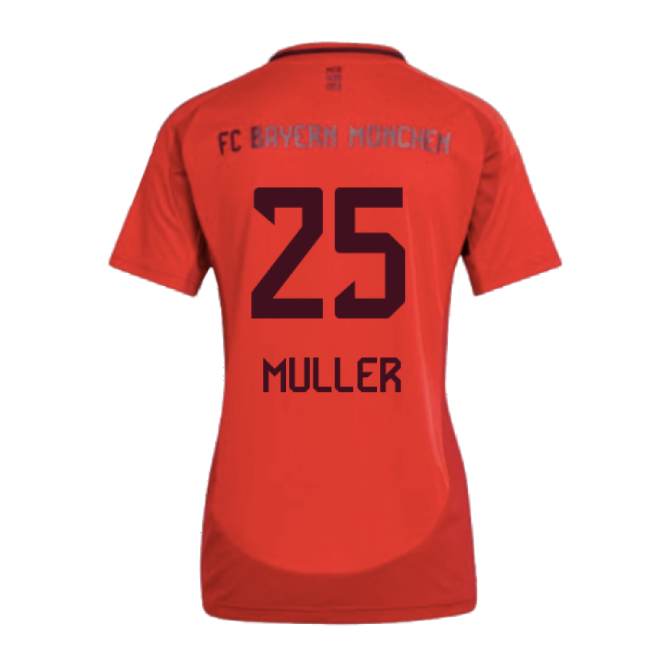 2024-2025 Bayern Munich Home Shirt (Womens) (Muller 25)-Vantage Point Soccer