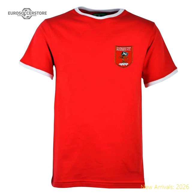 Doncaster Rovers 12th Man T-Shirt - Red/White Ringer-Vantage Point Soccer