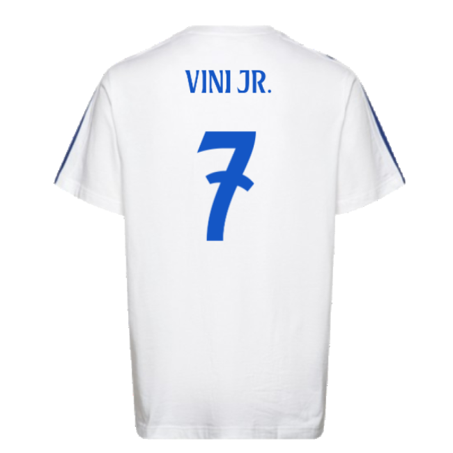 2024-2025 Real Madrid DNA Tee (White) (Vini Jr. 7)-Vantage Point Soccer