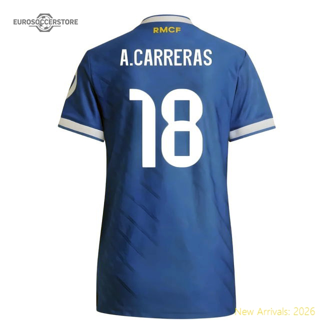 2025-2026 Real Madrid Authentic Third Shirt (Womens) (A.Carreras 18)-Vantage Point Soccer