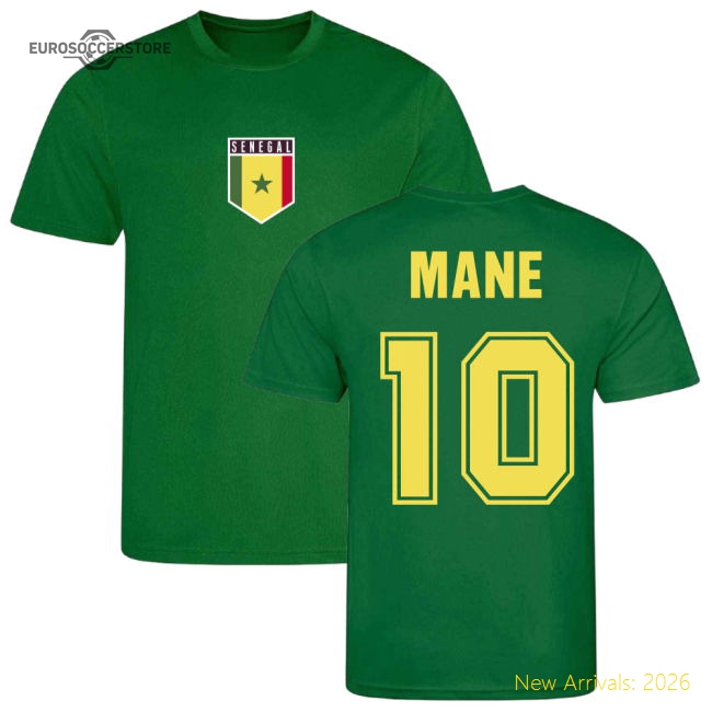 Sadio Mane Senegal Training Jersey (Green)-Vantage Point Soccer