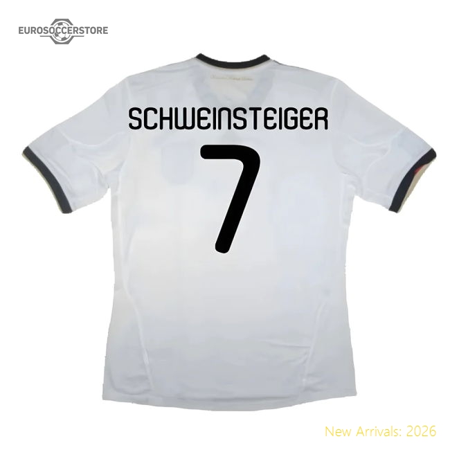 Germany 2010-11 Home Shirt ((Good) S) (SCHWEINSTEIGER 7)-Vantage Point Soccer