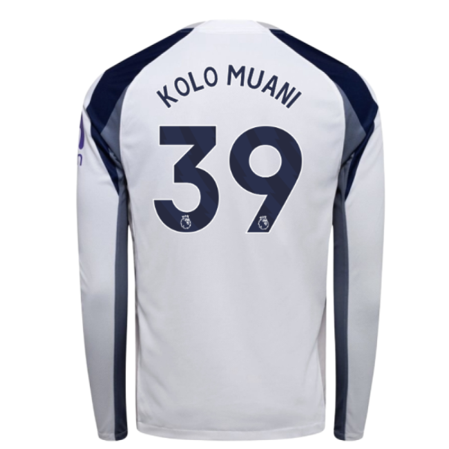 2025-2026 Tottenham Long Sleeve Home Shirt (Kolo Muani 39)-Vantage Point Soccer