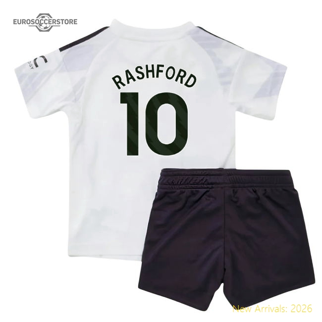 2025-2026 Man Utd Away Baby Kit (Rashford 10)-Vantage Point Soccer