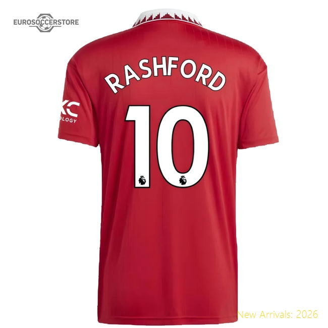 2022-2023 Man Utd Home Shirt (RASHFORD 10)-Vantage Point Soccer