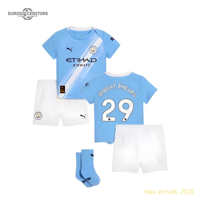 2025-2026 Man City Home Baby Kit (Wright Phillips 29)-Vantage Point Soccer