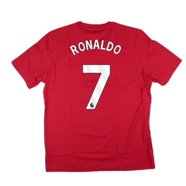 2024-2025 Man Utd DNA Graphic Tee (Red) (Ronaldo 7)-Vantage Point Soccer