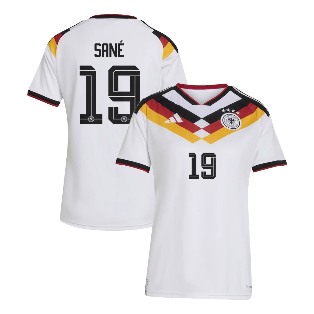 Germany 2026 Home 3D T-Shirt (Leroy Sané #19) - Fully Printed White Unisex Tee